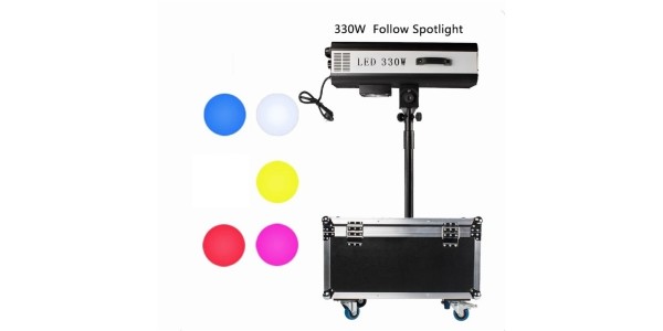 LED 350W Follow Spot Light Com Flight Case