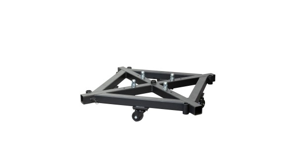 Base de Truss em alumínio preta com pés reguláveis